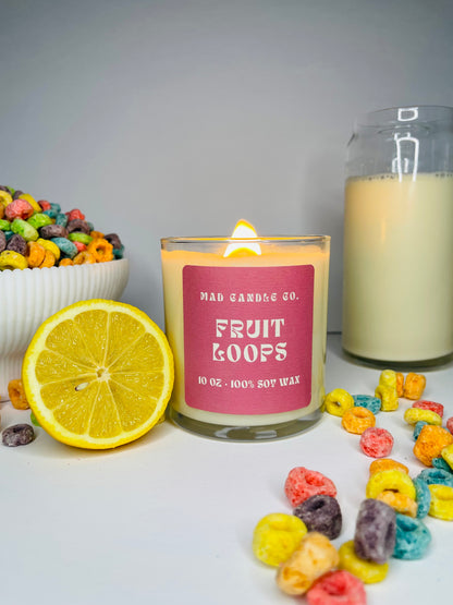 FRUIT LOOPS SOY CANDLE - 10oz GLASS JAR