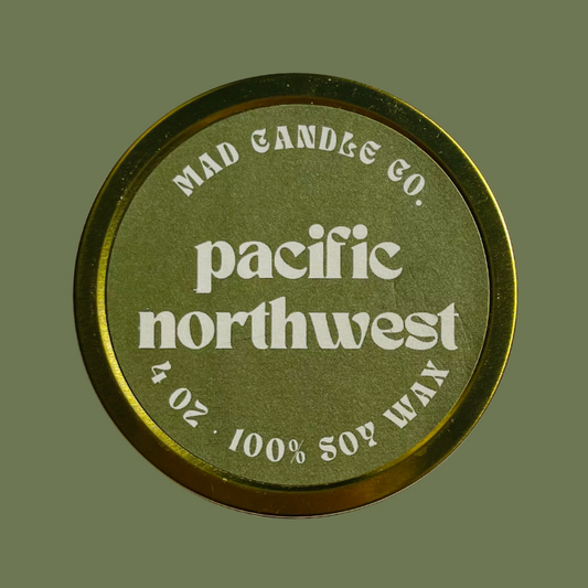 pacific northwest soy candle - 4oz travel tin