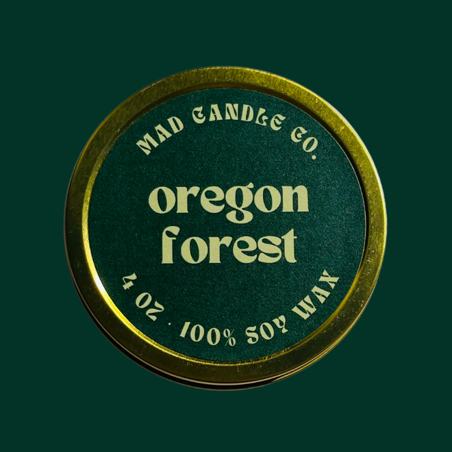 oregon forest soy candle - 4oz travel tin